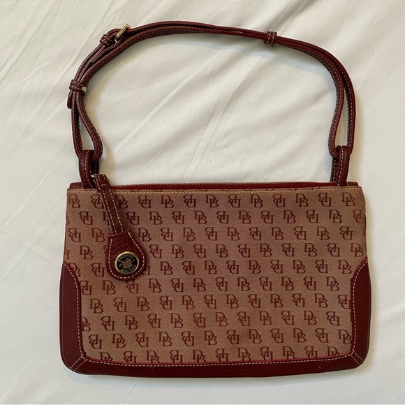 Vintage Y2K Dooney & Bourke Red Mini Shoulder Bag - Picture 1 of 8